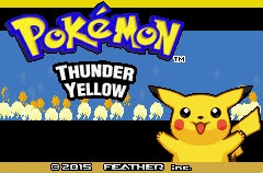 Pokemon Thunder Yellow Title,Cover
