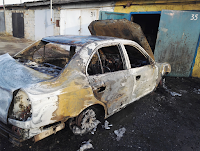 Менее чем 5 минут понадобилось огню чтобы уничтожить легковой автомобиль в селе Курьи