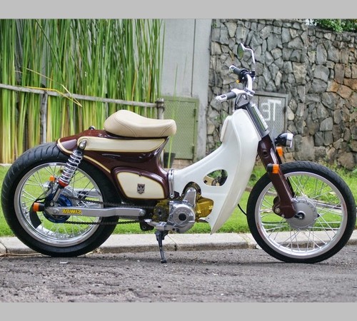 Foto modifikasi sepeda motor honda c70 c700 modif jok dan 