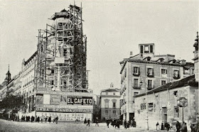 Fotografías de la construcción de la Gran Vía de Madrid