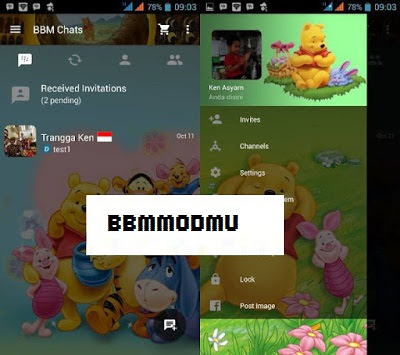 BBM Mod Winnie The Pooh V 2.10.0.31 Terbaru