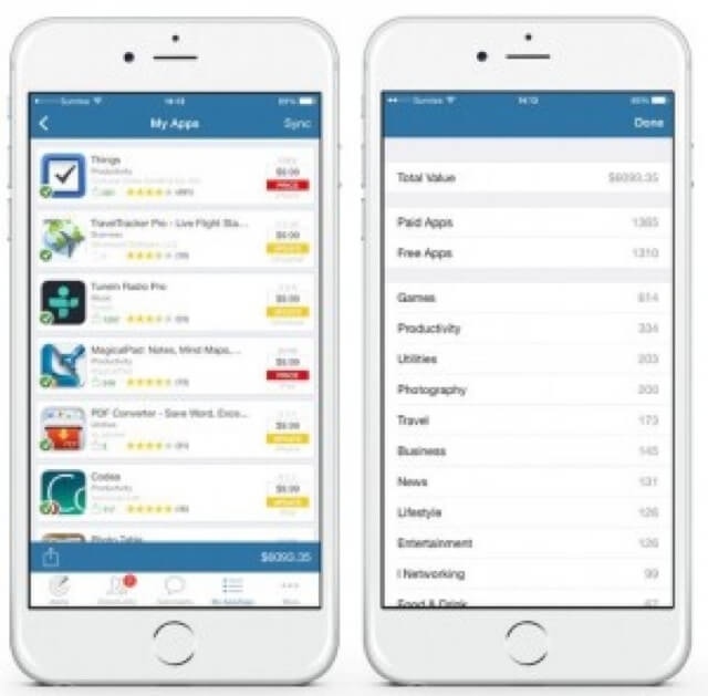 Aplikasi AppZapp di iPhone