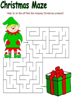 Christmas Mazes For Kids 6