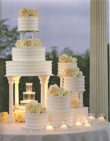 unique wedding cake table designs