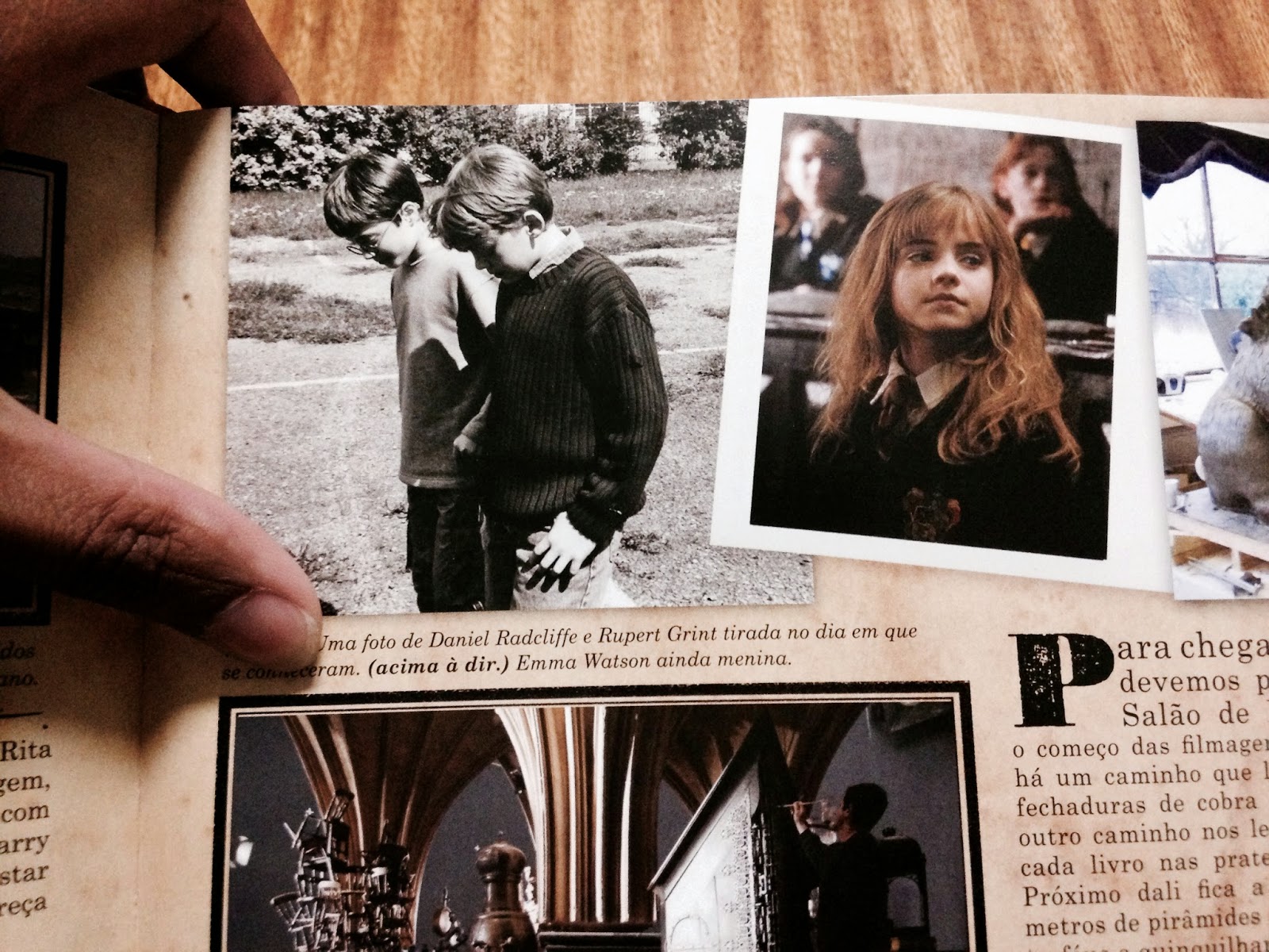 Livro : harry potter a magia do cinema  SCANOR