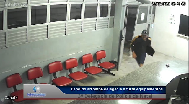 Ousadia da criminalidade, nem a delegacia escapa no RN! Bandidos arromba delegacia de Polícia e furta objetos; veja vídeo