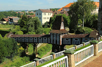 Jurkovičův dřevěný most do zámecké zahrady/The Jurkovič Wooden Bridge to the Castle Garden