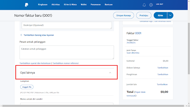 Cara Membuat Invoice PayPal dengan Mudah