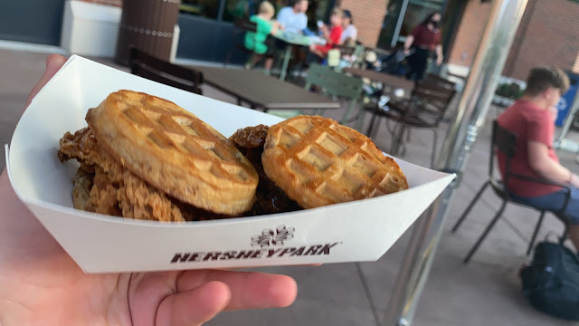 Milton's Ice Cream Parlor Chicken and Waffles Hersheypark