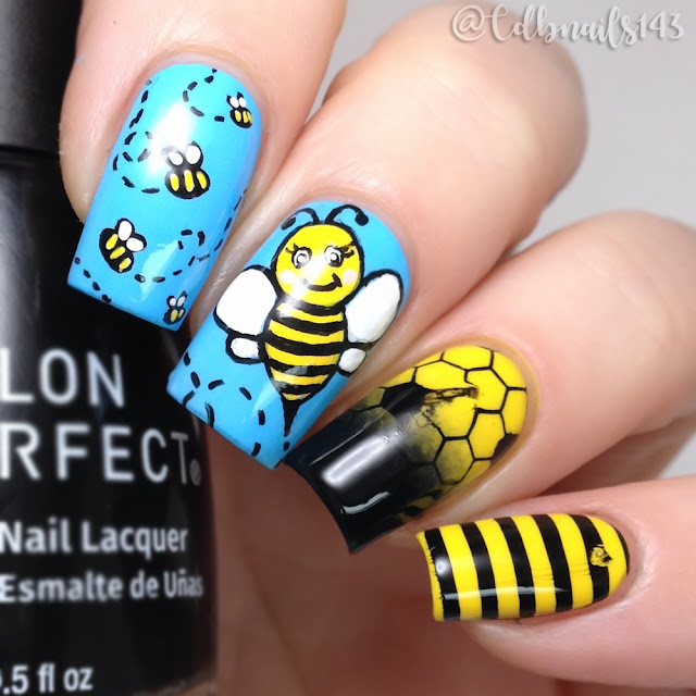 cdbnails143-Cute Bees