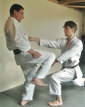 Countering my student Lyall Stone (4th Dan).