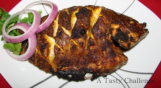 Broiled Fish in Thandoori Style Marinade