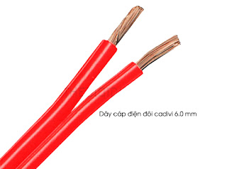 Cáp điện cadivi 6.0 mm đôi