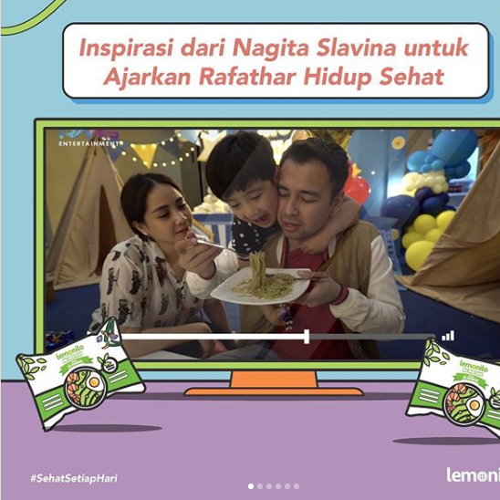 Pola Hidup Sehat Keluarga Raffi Ahmad dan Gigi Bersama Lemonilo