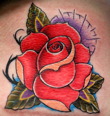 Red Rose Flower Tattoos