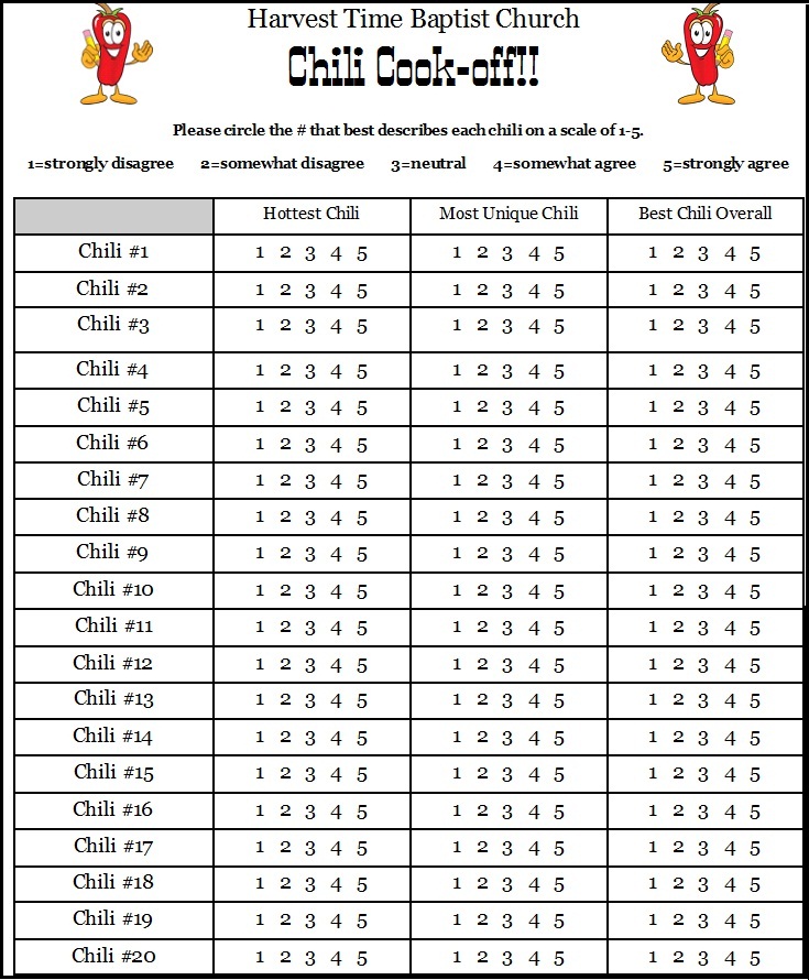 Pin Judging Form For Dessert Contest Cake on Pinterest