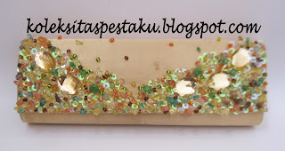 Tas Pesta Mewah Gold Cantik dan Elegant