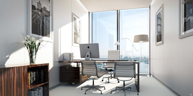 Picture of small modern office in the south tower of Hudson Yards