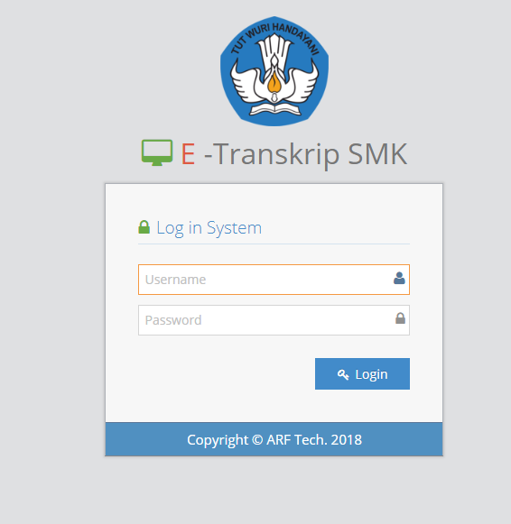 Aplikasi Transkrip Nilai SMK Berbasis Web