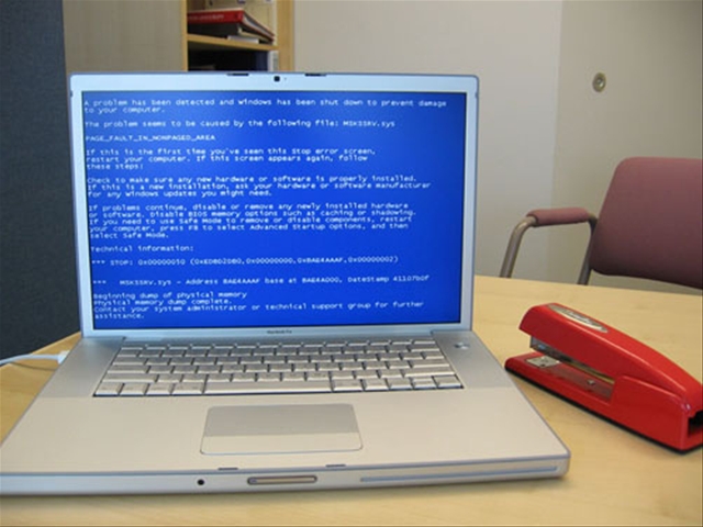 Blue Screen In Laptop