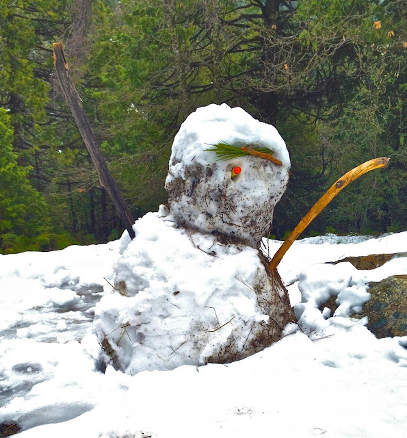 snowman melting at a glacial pace
