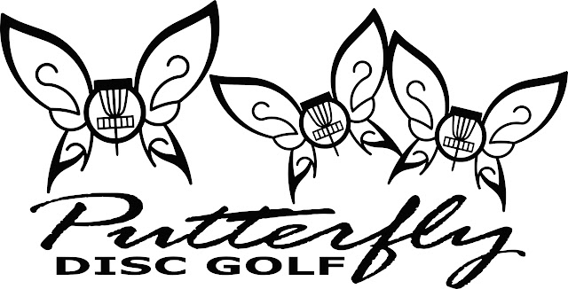 Putterfly Disc Golf Logo einfärbig