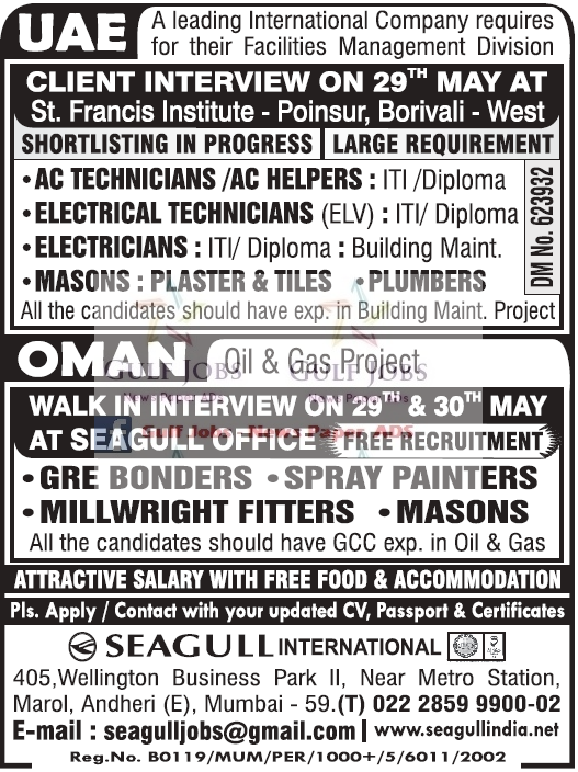 OIl & Gas Project Jobs for Oman - Free Recruitment