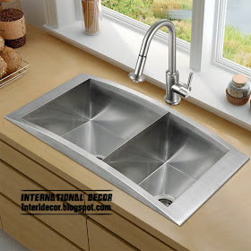 contemporary double kitchen sinks, stainless steel kitchen sinks