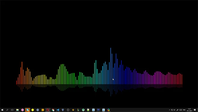 Rainbow Visualizer Lines Wallpaper Engine