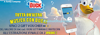 Logo Concorso Duck e vinci Gift Voucher TicketOne da 50 euro e Iphone 7
