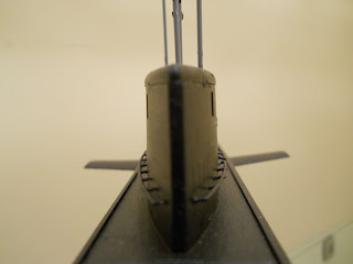 vela del submarino kilo de trumpeter a escala 1:144