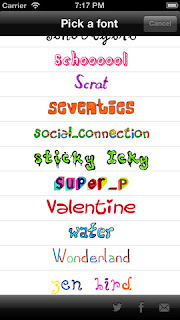 Fontself - font colorati per applicazioni di messaggistica, social network, iMessage, MMS e e-mail
