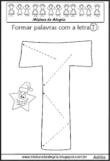 Formar palavras letra T,  natal