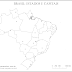 Mapas do Brasil - Desenhos Para Colorir