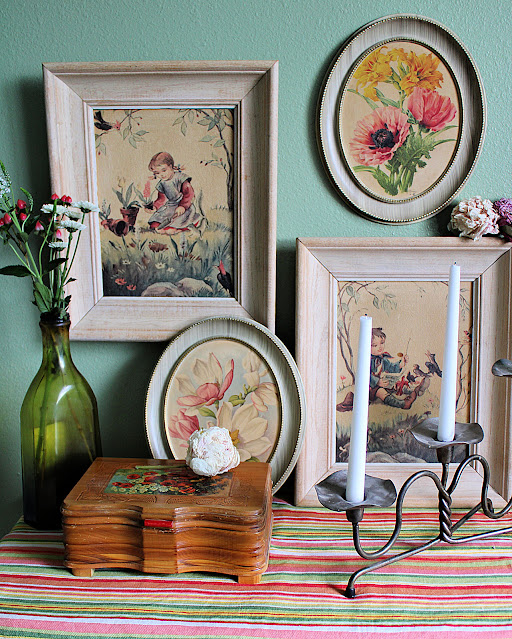 May Day Vignette with Vintage Finds