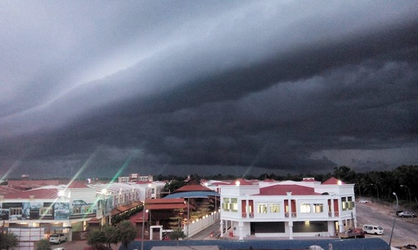 Subhanallah! Gambar awan ribut di langit Kota Bharu jadi viral