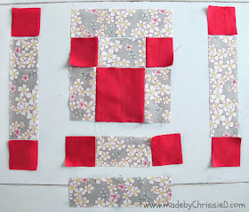 Single Irish Chain Block Tute by www.madebyChrissieD.com