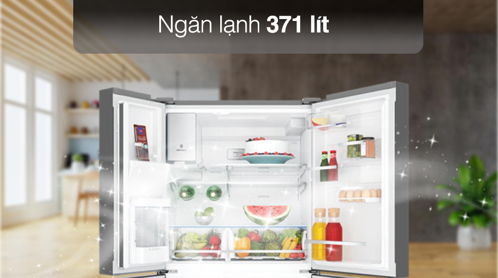 Tủ lạnh Electrolux Inverter 609 Lit EQE6879A-BVN