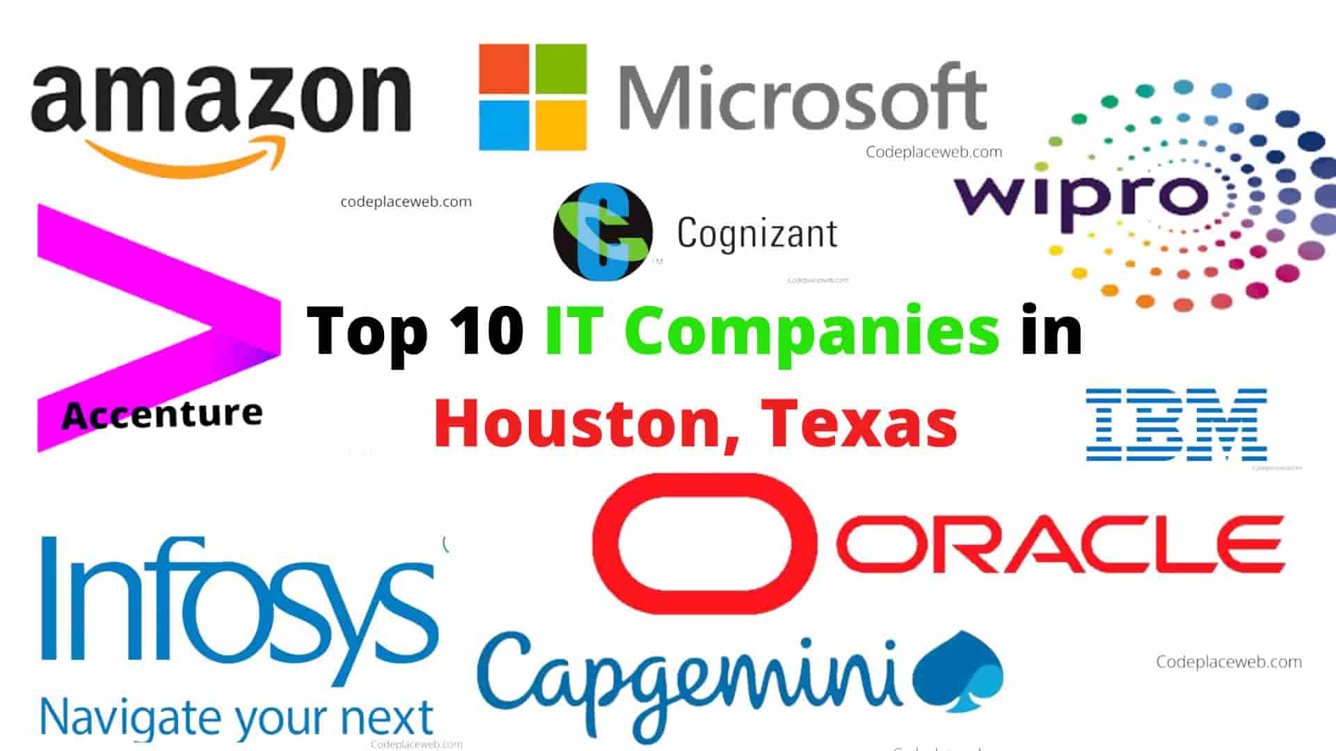 List of Top 10 IT Companies in Houston, Texas by Revenue and Market Capitalization.