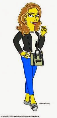 Chiara Ferragni Simpsons Character