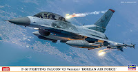 Hasegawa 1/48 F-16 FIGHTING FALCON (D Version) 'KOREAN AIR FORCE' (07512) English Color Guide & Paint Conversion Chart