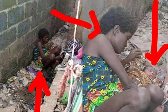 Hours After A Mad Woman Gave Birth Without The Help Of A Doctor, See What Nigerians Are Saying