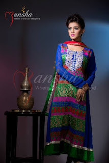 Mansha Designer Suits Collection 2013-2014