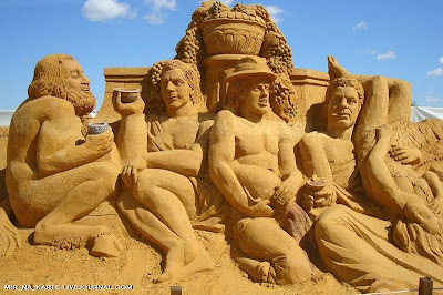 Great Roman Empire Sand Sculpture Exhibition in Russia Seen On coolpicturesgallery.blogspot.com