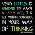 Methods for being happy.