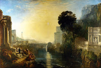  La construcción de Cartago en tiempos de la reina Dido, tal como la relató Virgilio en la Eneida de Turner,  1815