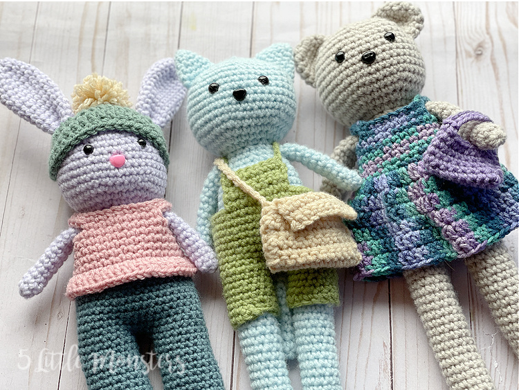 5 Little Monsters: Crocheted Clothes and Accessories for the Long