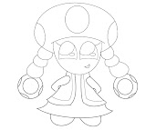 #2 Toadette Coloring Page