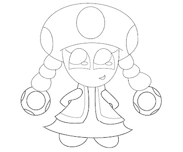 #2 Toadette Coloring Page