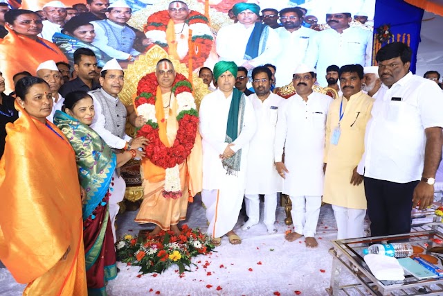 सर्वांच्या सहकार्याने किल्लारी सहकारी साखर कारखान्याला गतवैभव प्राप्त होईल -स्वामी नरेंद्राचार्य महाराज 
